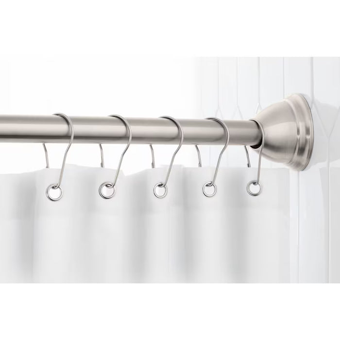 MOEN Curved Shower Curtain Rod with Magnetix, Brushed Nickel (NEW)