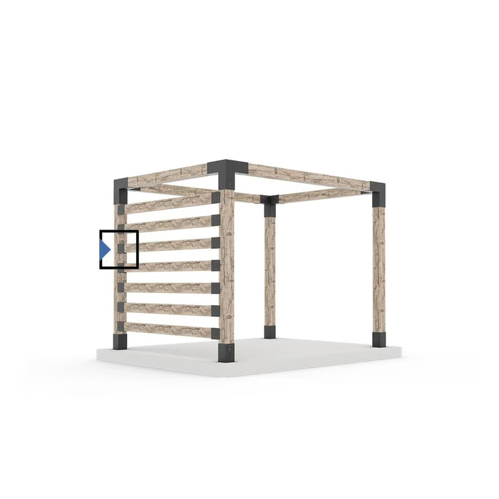 TOJA GRID KNECT Pergola Side Bracket For 2x6 Wood Posts 8 Pack
