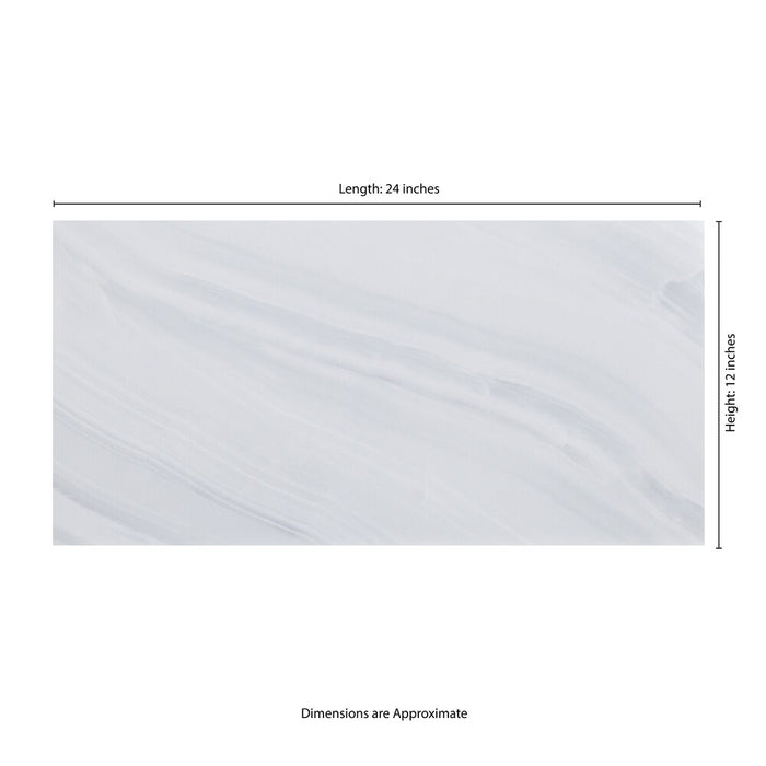 MSI Stone ULC Matrix White 12 in. x 24 in. x 10 mm Polished Porcelain Floor and Wall Tile (New)