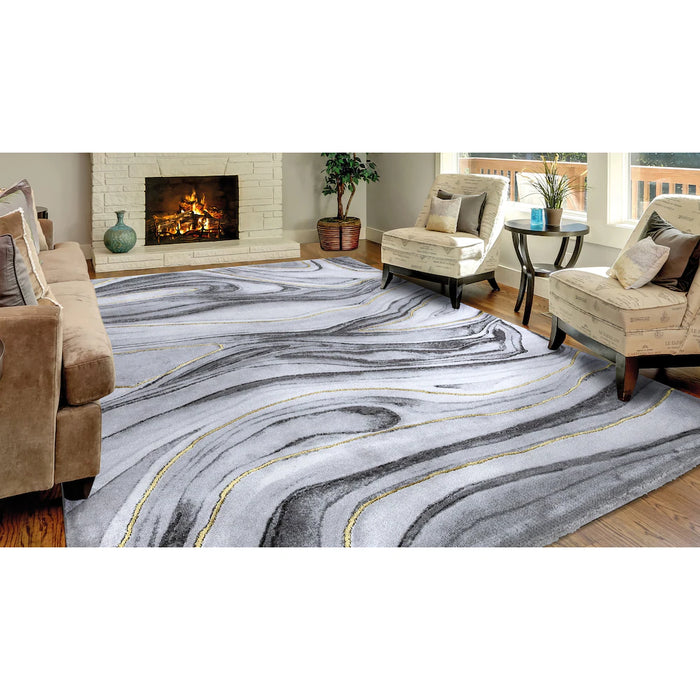 Home Decorators Collection Matthew Gry/Gld 5'3"" x 7'3"" Area Rug