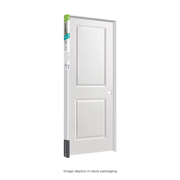 Masonite 30-inch x 80-inch x 4 9/16-inch RAB 2-Panel Hollow Core Single Prehung Interior Door LH (NH) (new)