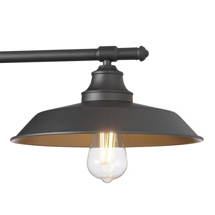 Westinghouse Iron Hill 3-Light Matte Black Island Pulley Chandelier (New)