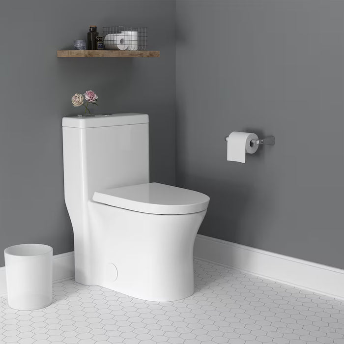 American Standard Cosette 3.5L/4.8L Dual Flush Standard Height Elongated One-Piece Toilet in White (NEW)