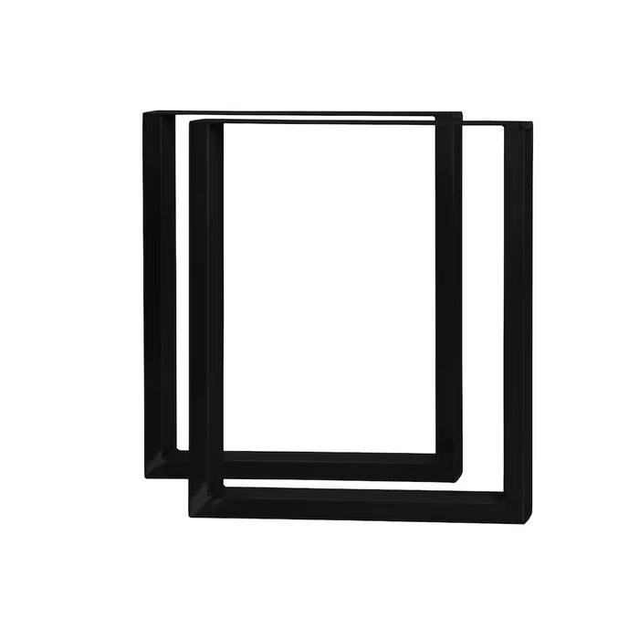 Live Edge 28 inch High U Legs Powder Coated Black (new)