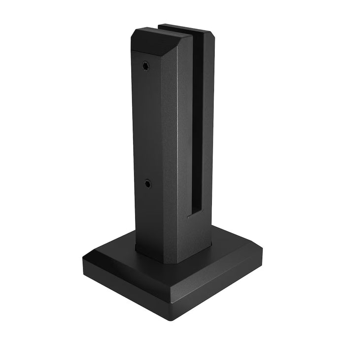 Peak MountainView Glass Deck Railing 8 1/2-inch H Spigot in Matte Black Stainless Steel (new)