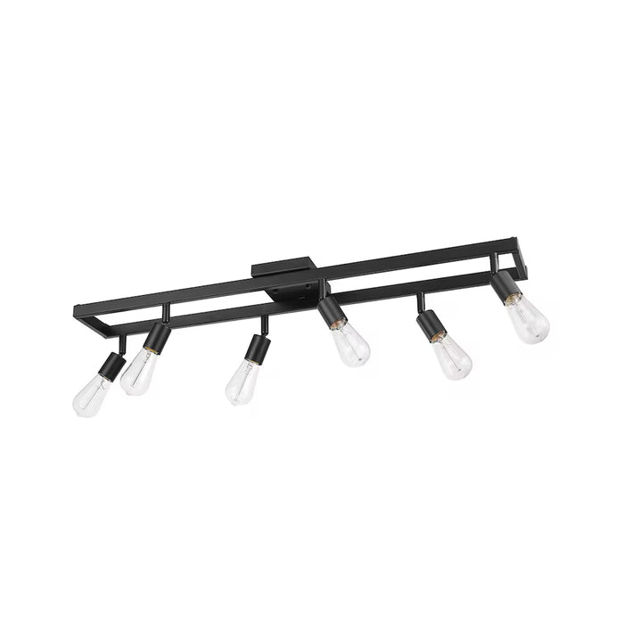 Globe Electric Weston 6-Light Track Lighting, Matte Black (New)