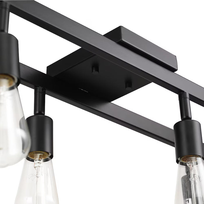 Globe Electric Weston 6-Light Track Lighting, Matte Black (New)