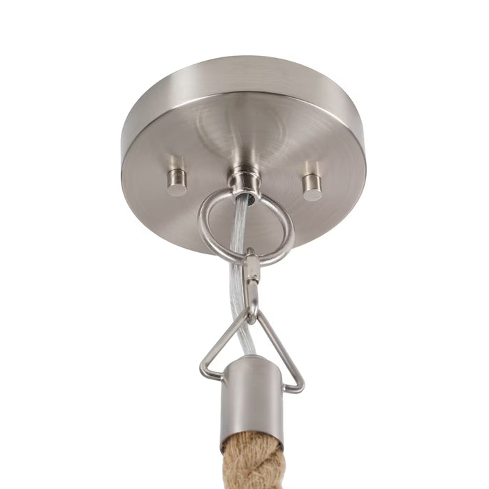 Jess 1-Light Brushed Nickel Pendant (New)