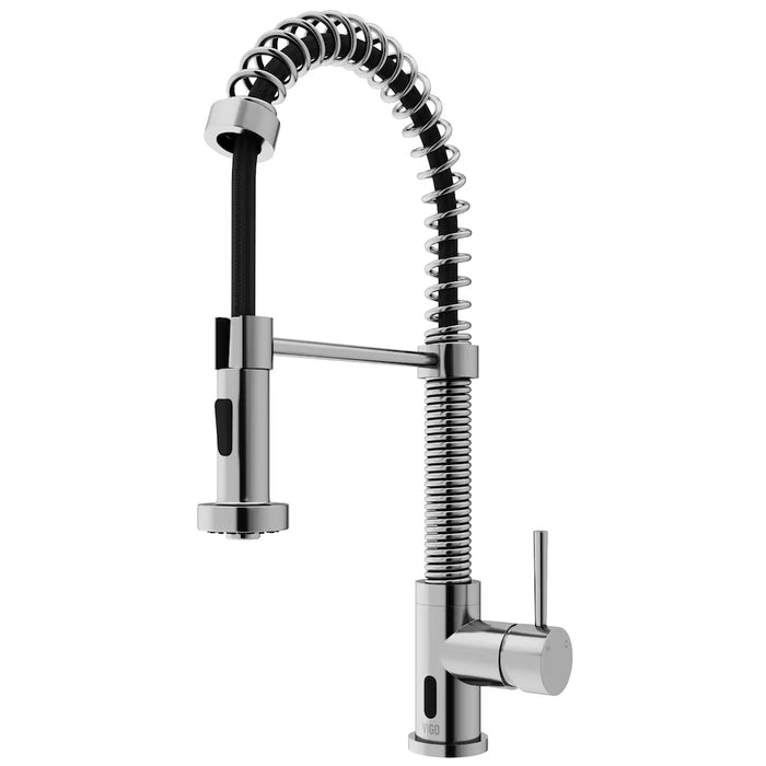 VIGO Edison Single-Handle Pull-Down Sprayer Kitchen Faucet and Touchless Sensor in Stainless Steel (NEW)