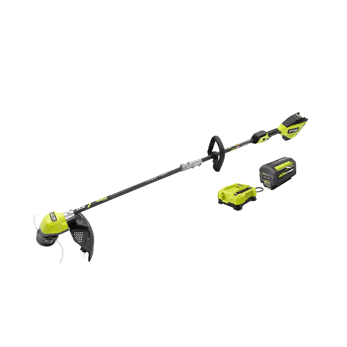 RYOBI 40V HP Brushless 17-inch String Trimmer Kit with 6.0 Ah Battery and Fast Charger