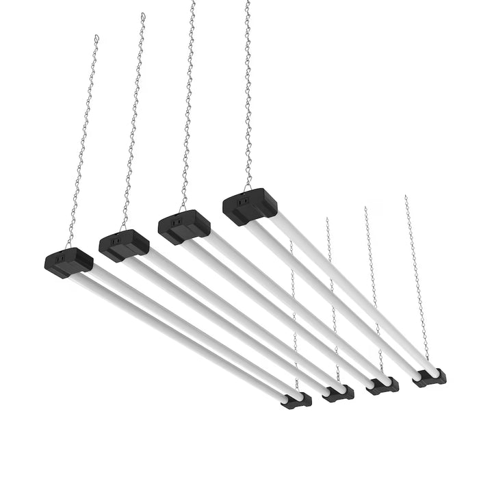 DYMOND 4 ft. LED Shop Light 40W 5000K Daylight 4000 Lumens Linkable Inline Switch 4 Pack (New)