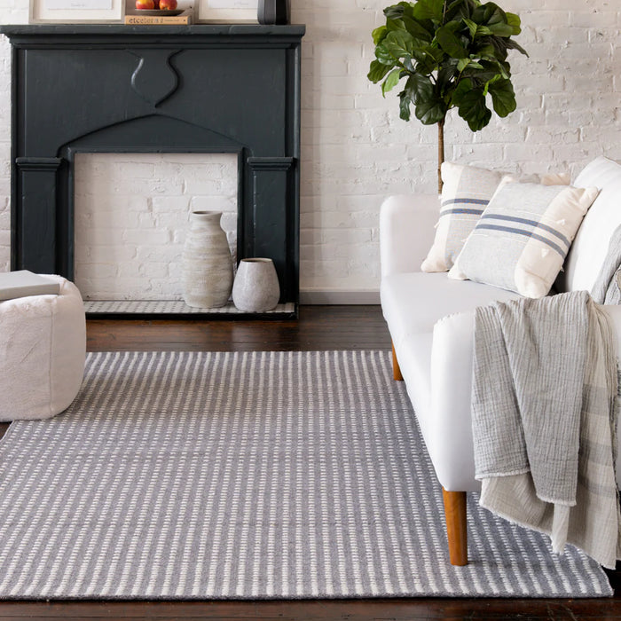 GlucksteinElements Otis Ivory/Steel 8 ft. x 10 ft. Indoor Area Rug (new)