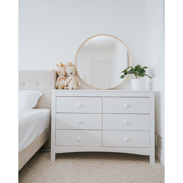 Graco Noah 6 Drawer Double Dresser - White (New)