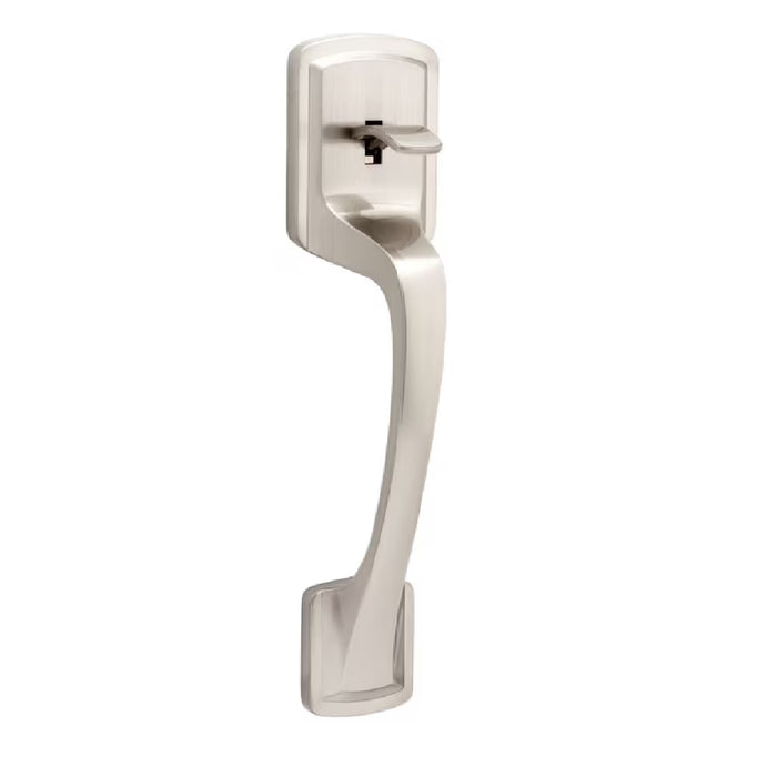 Weiser Prague x Cambie Knob Satin Nickel Lower Half Exterior Door Handle Set/Entry Door Knob Only (NEW)
