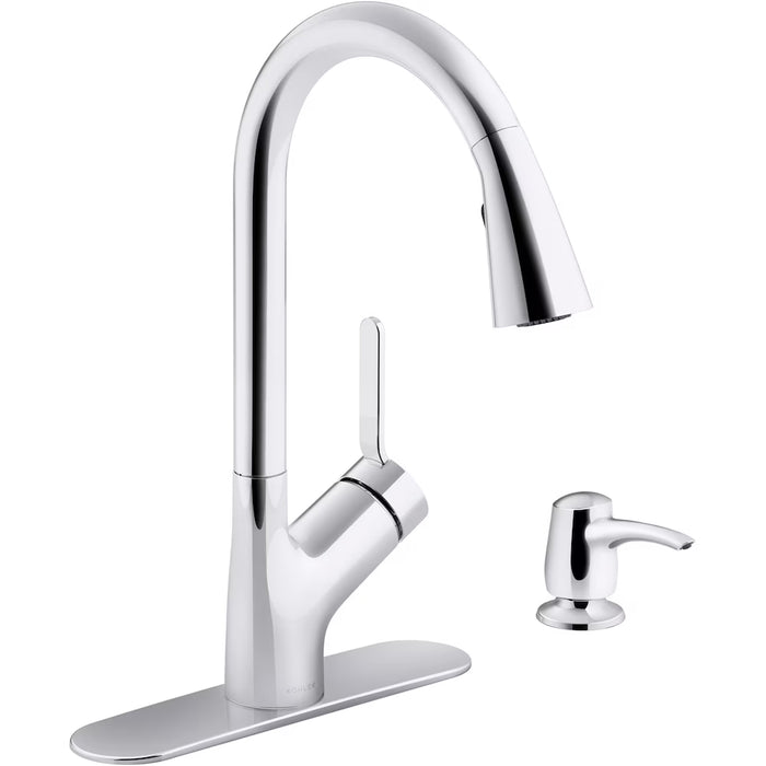KOHLER Setra Touchless Pull Down Kitchen Faucet in Chrome (new)