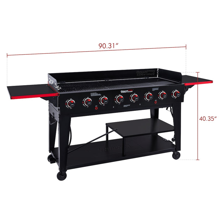 Royal Gourmet Large Event 8-Burner Gas Grill, 104,000 BTU Liquid Propane Grill (new)