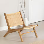 Balka Rattan Lounge Chair - Leg Colour Light Brown - 14161