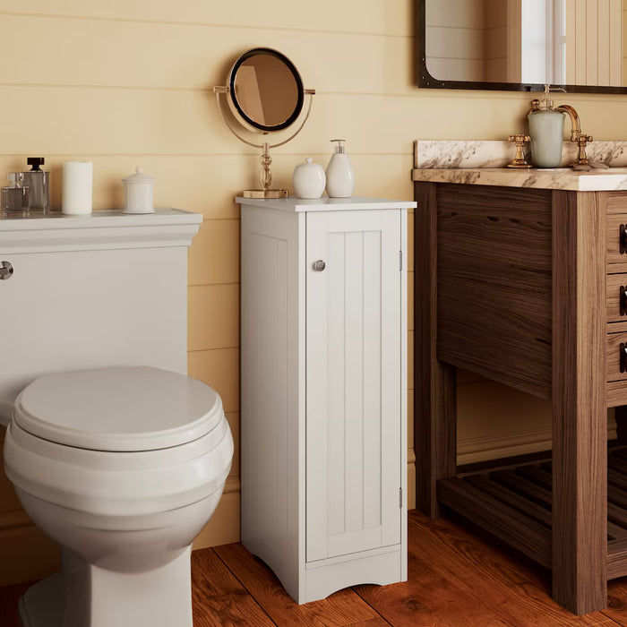 RiverRidge Home Ashland Slim Single Door Cabinet in White (new)