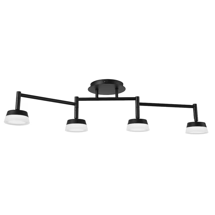 Webster 29-inch 4-Light Dimmable Black Fixed Linear Track Lighting Kit with Adjustable Track Heads (New)