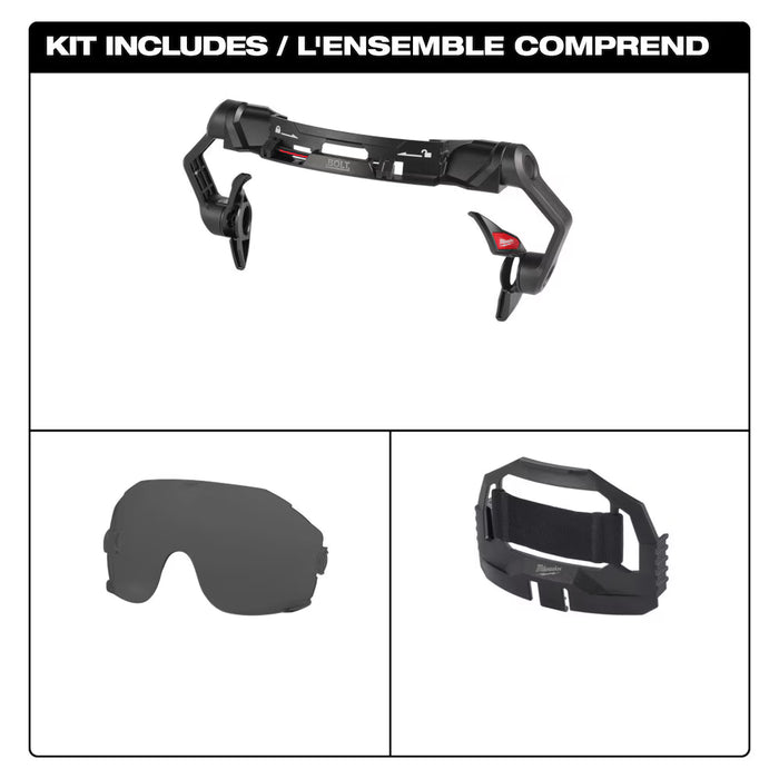 Milwaukee Tool BOLT Pivoting Fog-Free Tinted Dual Coat Eye Lens