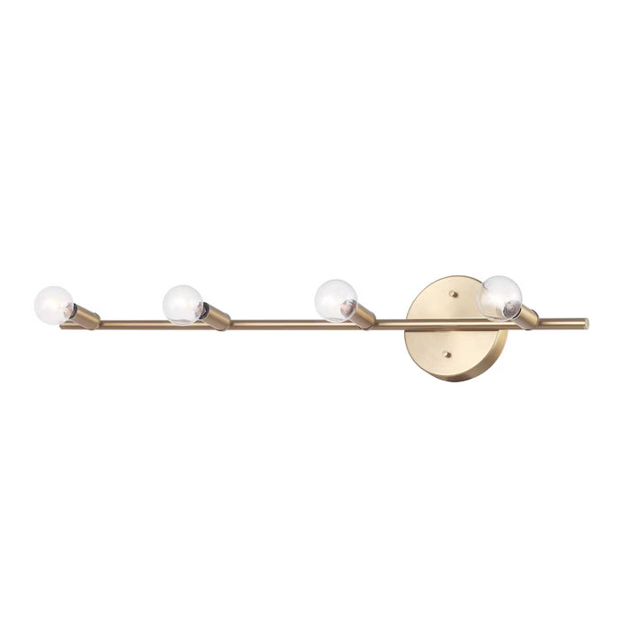 Globe Electric 29" 4-Light Matte Brass Slim Profile Track Lighting (New)