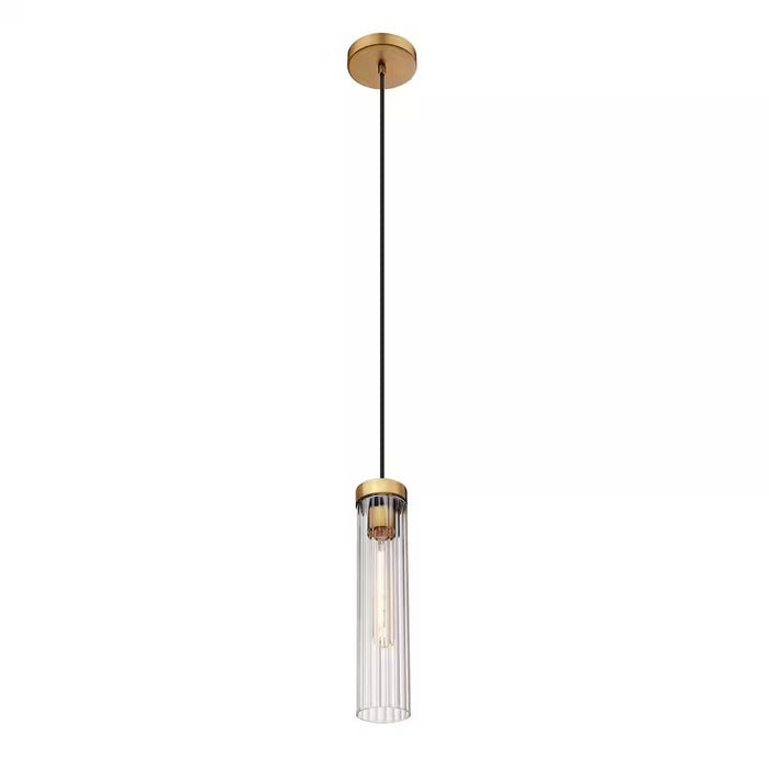 Z-Lite Beau 1 Light Pendant in Rubbed Brass 740P-RB (NEW)