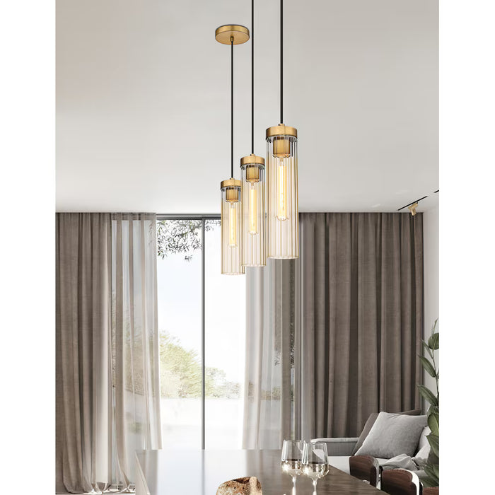 Z-Lite Beau 1 Light Pendant in Rubbed Brass 740P-RB (NEW)