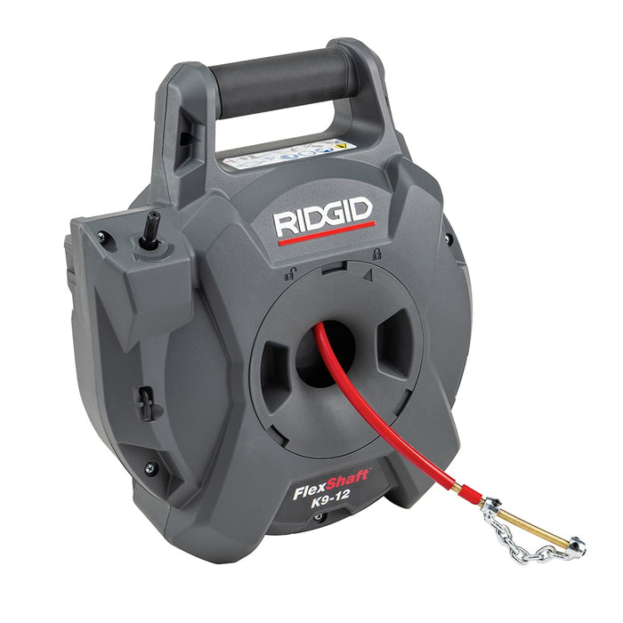 RIDGID K9-12 FlexShaft Wall-to-Wall Drain Cleaner, 1/4 in. x 30 ft. Cleans 1-1/4 in. to 2 in. Pipes (New)