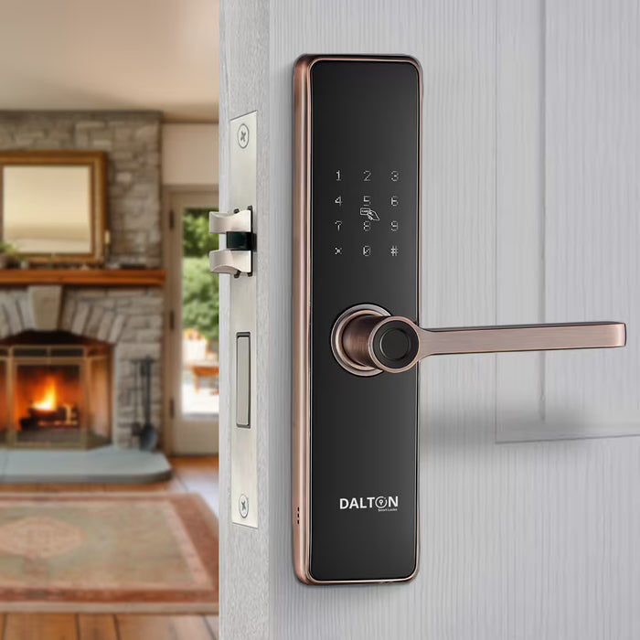 DALTON LOCKS Smart Lock Bluetooth Keypad Deadbolt Google Home Alexa Copper Finish (new)