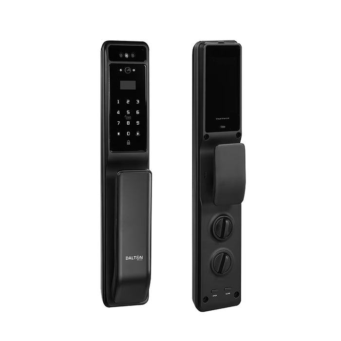 DALTON LOCKS Smart Lock Fingerprint Wi-Fi Deadbolt Camera, 3D Face Rec Black Works with Google & Alexa (new)