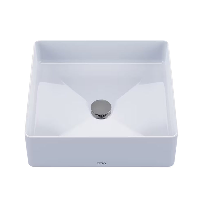 TOTO Arvina Square Vessel Fireclay Bathroom Sink in Cotton White (new)