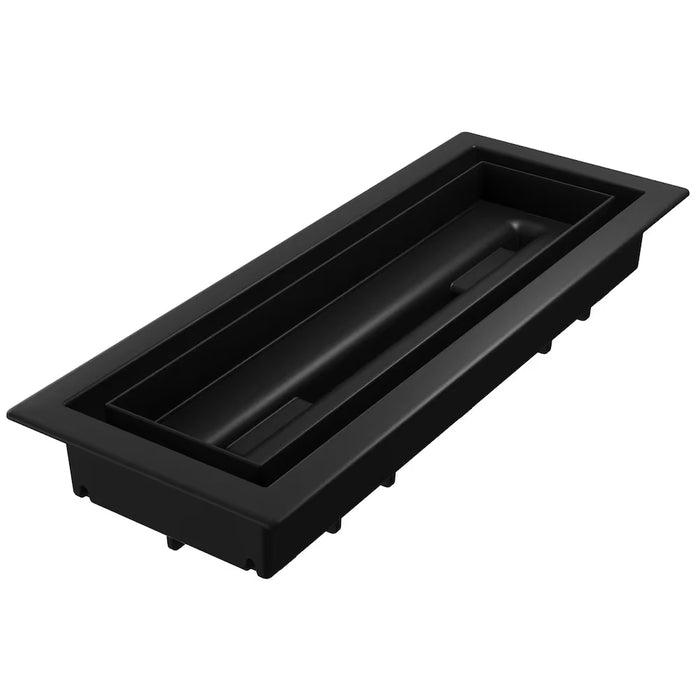 Fittes Framed 4in. x 10in. ABS Plastic Floor Register, Black, 2-pack (new)