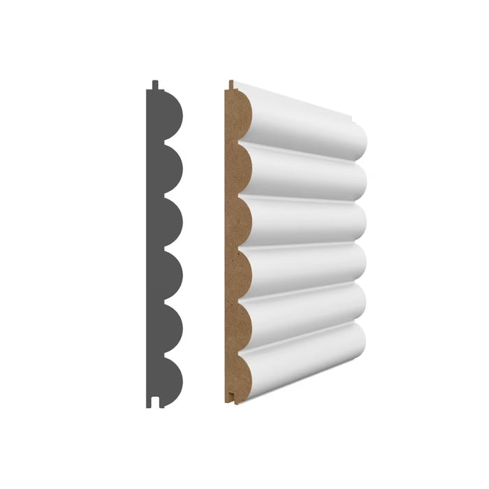 Interbois White primed MDF DAME-S wall panels (new)