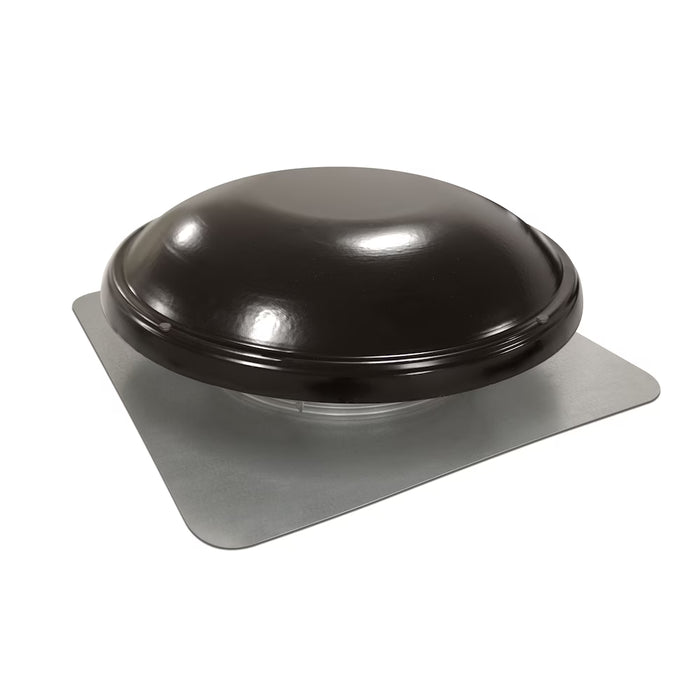 GAF Master Flow 1000 CFM Round Galvanized Power Roof Vent Fan in Black