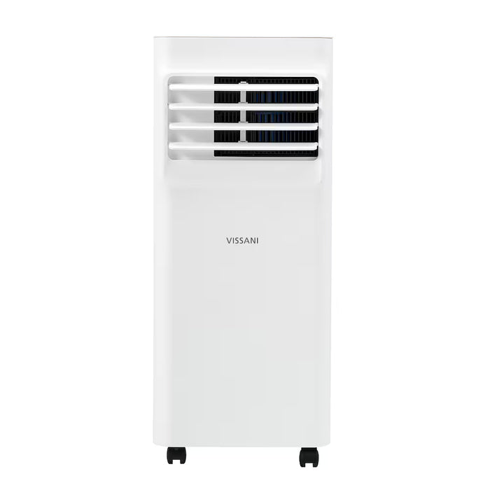 Vissani 8,500 BTU ASHRAE (5,000 BTU DOE/SACC) Portable Air Conditioner Cools 150 Sq. Ft. with Dehumidifier and Remote Control in White (NEW)