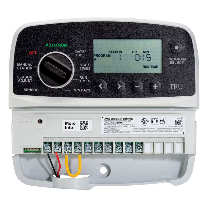 RAIN BIRD 4-Zone TRU Indoor Irrigation Controller (New)