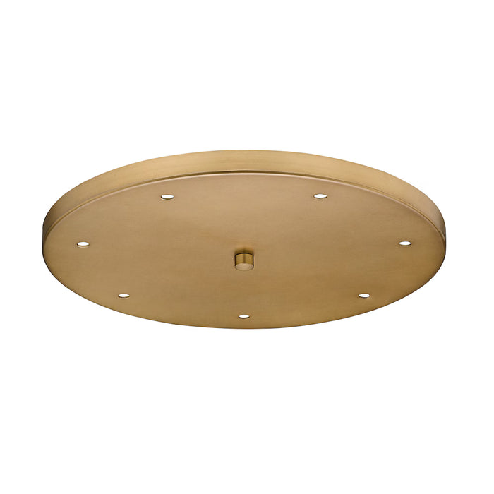 Z-Lite Multi Point Canopy 7 Light Ceiling Plate in Rubbed Brass (NEW)