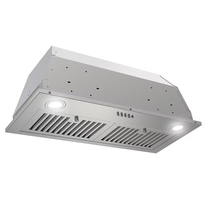 Streamline Sacchi 28-inch 350 CFM Insert Ductless Range Hood in Brushed Stainless Steel, Baffle Filter (New)