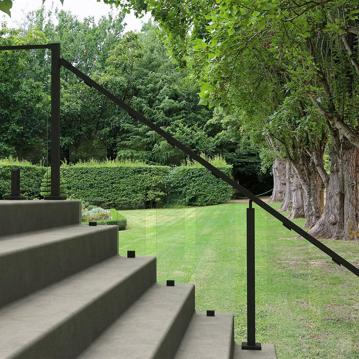 Peak MountainView Deck Railing 7 1/2 Inch x 8mm Stair Mid Tempered Glass Panel (New)