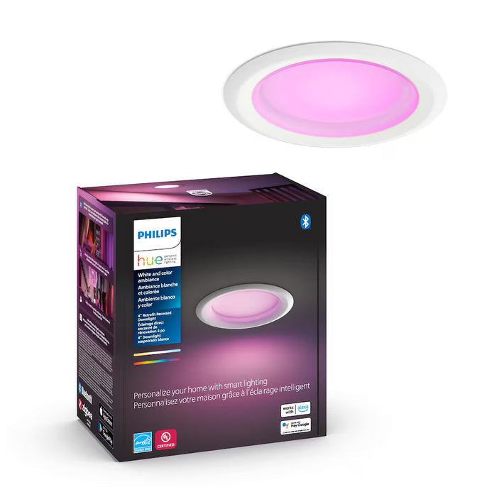 Philips HUE Philips Hue White and Color Ambiance High Lumen 4-inch Downlight