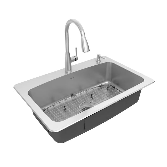 American Standard Fairbury 33 Inch Stainless Steel Single-Bowl Kitchen Sink With Pull-Down Faucet (new)