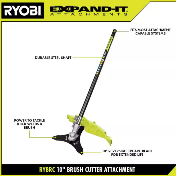 RYOBI Expand-It 10" Brush-Cutter Trimmer Attachment