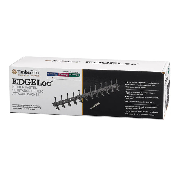 TimberTech EDGELoc Hidden Fasteners for Grooved Decking (96pcs, 55 sq. ft. coverage) (New)