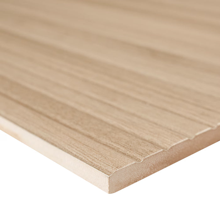 MSI Stone ULC Bamboo Ridge 16-inch x 48-inch Beige Matte Ceramic Wall Tile (New)