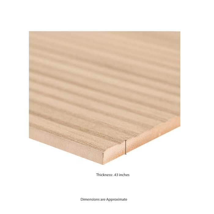 MSI Stone ULC Bamboo Ridge 16-inch x 48-inch Beige Matte Ceramic Wall Tile (New)