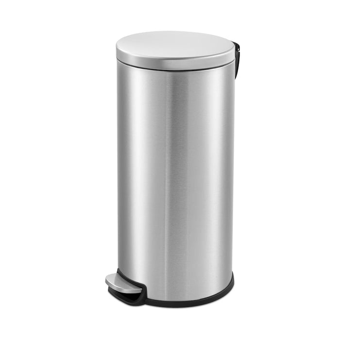 SS Round Shape Step-On Garbage Can 30L (New)