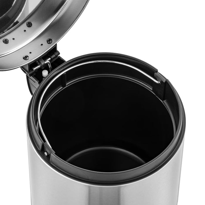 SS Round Shape Step-On Garbage Can 30L (New)
