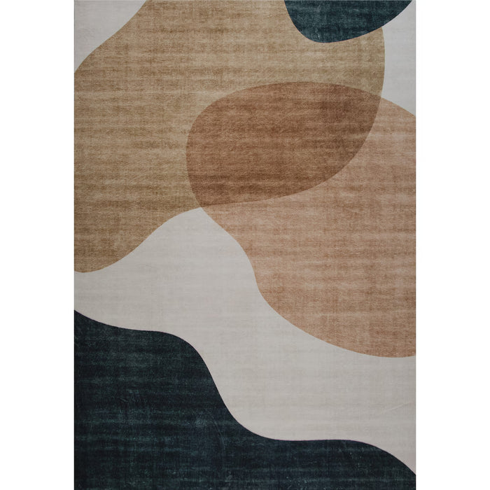 Rug Branch Eclipse Minimalist Abstract Cream 5ft. X 8ft.Indoor Area Rug (New)