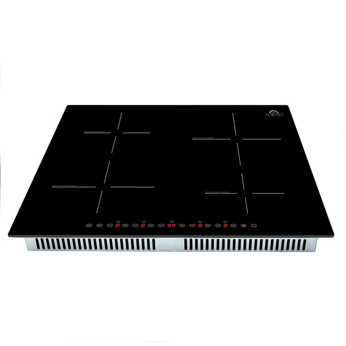 Forno Parco 24-Inch Induction Cooktop, 4 Zones, 7200W, Touch Control, 9 Power Levels & Booster Function (new)