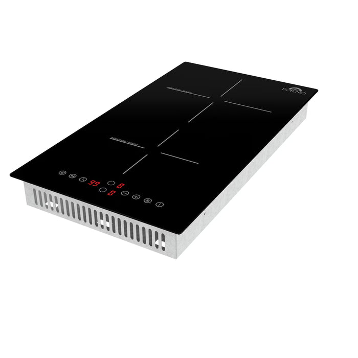 Forno Parco 12-Inch Induction Cooktop, 2 Zones, 3600W, Touch Control, 9 Power Levels & Booster Function (new)